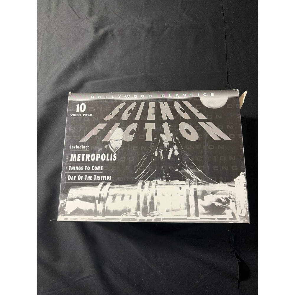 Hollywood Classics Science Fiction 10 VHS Video Pack Madacy Metropolis 1995 Set